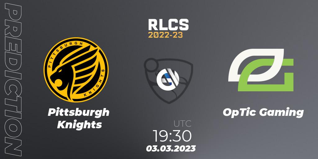 Pittsburgh Knights vs OpTic Gaming: Betting TIp, Match Prediction. 03.03.23. Rocket League, RLCS 2022-23 - Winter: North America Regional 3 - Winter Invitational