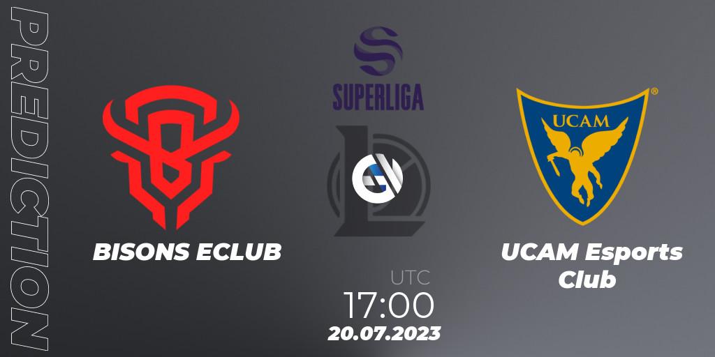 BISONS ECLUB vs UCAM Esports Club: Betting TIp, Match Prediction. 22.06.2023 at 17:00. LoL, Superliga Summer 2023 - Group Stage