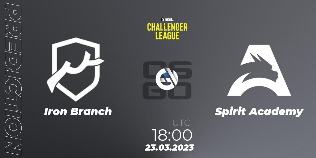 Iron Branch vs Spirit Academy: Betting TIp, Match Prediction. 24.03.23. CS2 (CS:GO), ESL Challenger League Season 44 Relegation: Europe