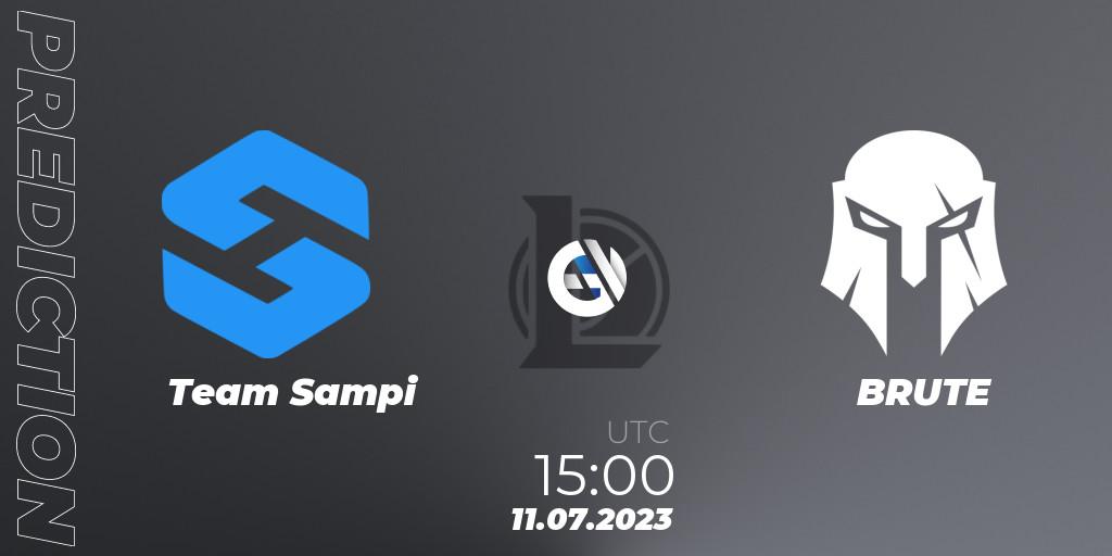 Team Sampi vs BRUTE: Betting TIp, Match Prediction. 16.06.2023 at 15:00. LoL, Hitpoint Masters Summer 2023 - Group Stage