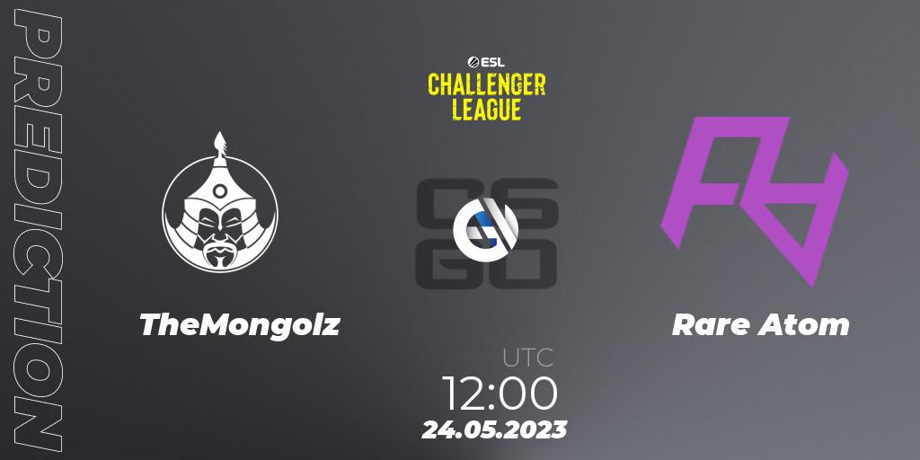TheMongolz vs Rare Atom: Betting TIp, Match Prediction. 24.05.2023 at 12:00. Counter-Strike (CS2), ESL Challenger League Season 45: Asia-Pacific