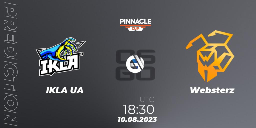 IKLA UA vs Websterz: Betting TIp, Match Prediction. 10.08.2023 at 18:30. Counter-Strike (CS2), Pinnacle Cup V