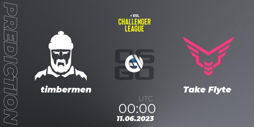 timbermen vs Take Flyte: Betting TIp, Match Prediction. 11.06.23. CS2 (CS:GO), ESL Challenger League Season 45 Relegation: North America