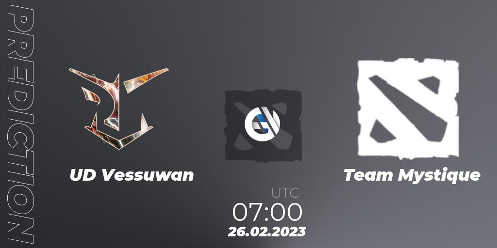 UD Vessuwan vs Team Mystique: Betting TIp, Match Prediction. 26.02.23. Dota 2, GGWP Dragon Series 1
