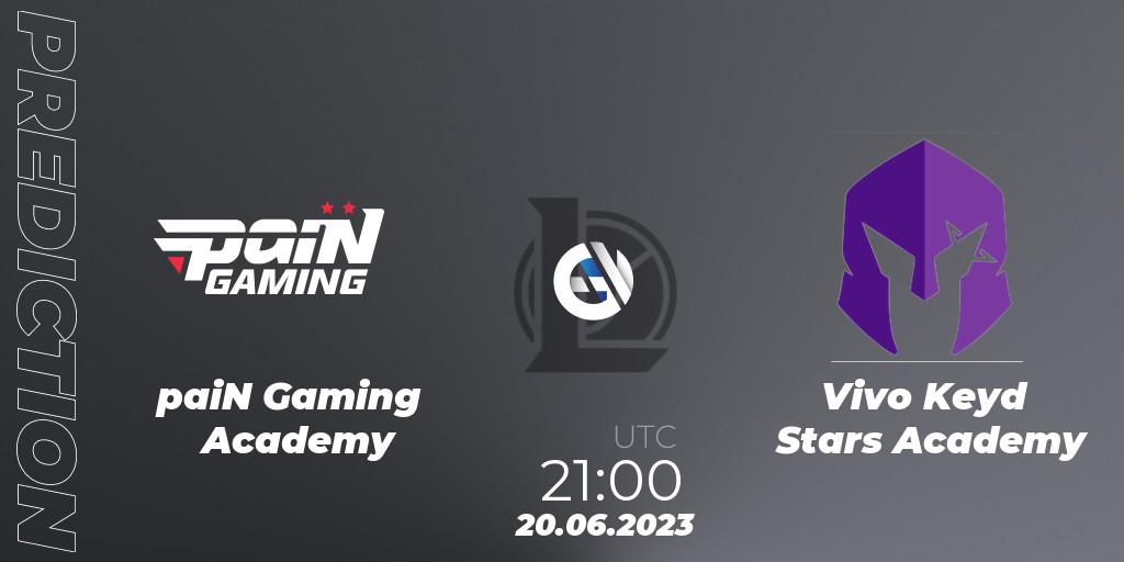paiN Gaming Academy vs Vivo Keyd Stars Academy: Betting TIp, Match Prediction. 20.06.2023 at 21:00. LoL, CBLOL Academy Split 2 2023 - Group Stage