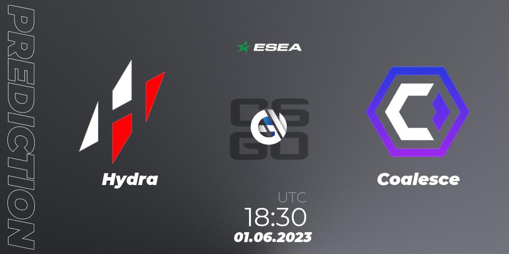 Hydra vs Coalesce: Betting TIp, Match Prediction. 01.06.23. CS2 (CS:GO), ESEA Advanced Season 45 Europe