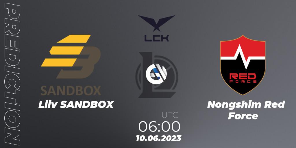 Liiv SANDBOX vs Nongshim Red Force: Betting TIp, Match Prediction. 10.06.23. LoL, LCK Summer 2023 Regular Season