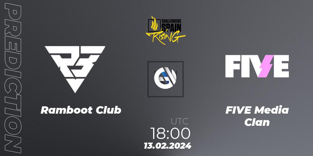Ramboot Club vs FIVE Media Clan: Betting TIp, Match Prediction. 13.02.24. VALORANT, VALORANT Challengers 2024 Spain: Rising Split 1