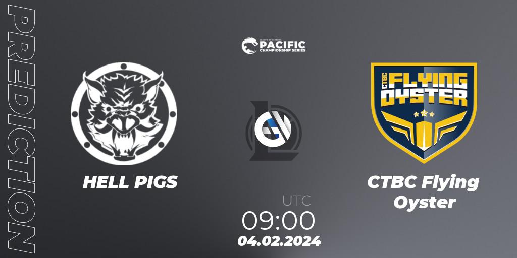 HELL PIGS vs CTBC Flying Oyster: Betting TIp, Match Prediction. 04.02.24. LoL, PCS Spring 2024