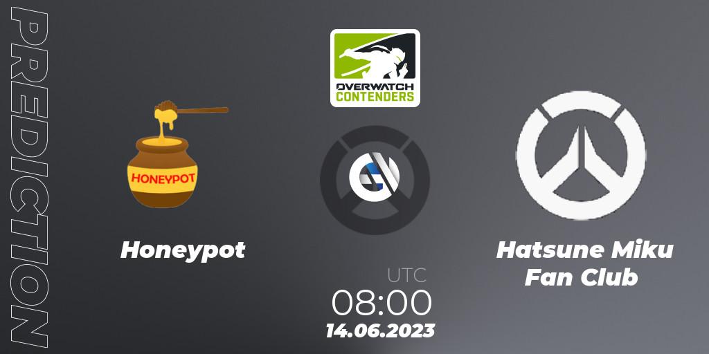 Honeypot vs Hatsune Miku Fan Club: Betting TIp, Match Prediction. 14.06.2023 at 08:00. Overwatch, Overwatch Contenders 2023 Summer Series: Australia/New Zealand