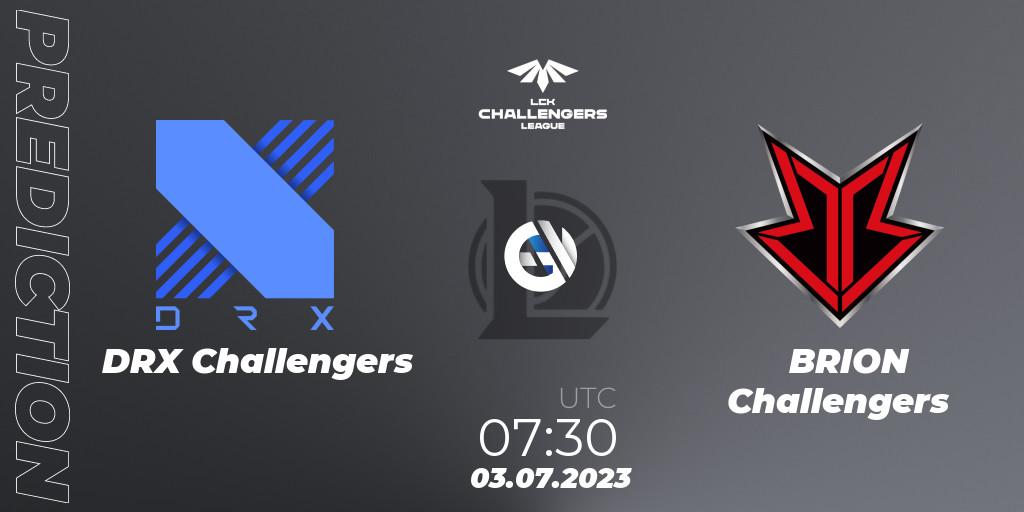 DRX Challengers vs BRION Challengers: Betting TIp, Match Prediction. 03.07.23. LoL, LCK Challengers League 2023 Summer - Group Stage