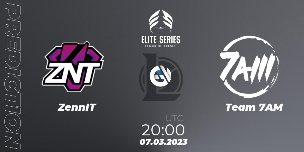 ZennIT vs Team 7AM: Betting TIp, Match Prediction. 07.03.23. LoL, Elite Series Spring 2023 - Group Stage