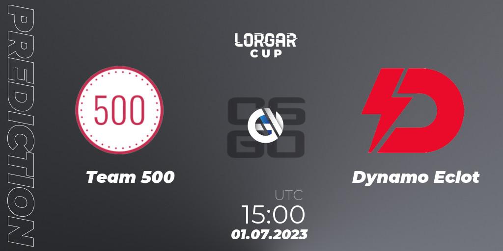 Team 500 vs Dynamo Eclot: Betting TIp, Match Prediction. 01.07.2023 at 15:00. Counter-Strike (CS2), Lorgar Cup