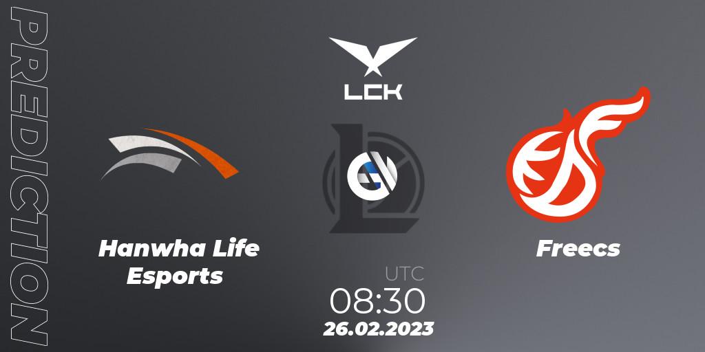 Hanwha Life Esports vs Freecs: Betting TIp, Match Prediction. 26.02.23. LoL, LCK Spring 2023 - Group Stage