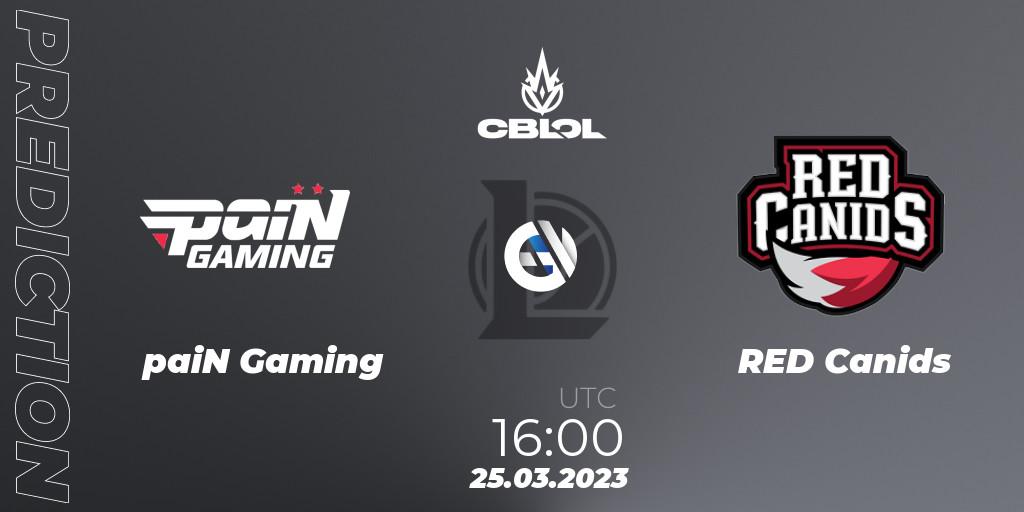 paiN Gaming vs RED Canids: Betting TIp, Match Prediction. 25.03.23. LoL, CBLOL Split 1 2023 - Playoffs
