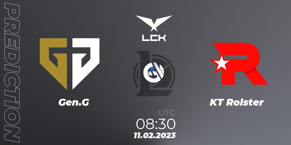Gen.G vs KT Rolster: Betting TIp, Match Prediction. 11.02.23. LoL, LCK Spring 2023 - Group Stage