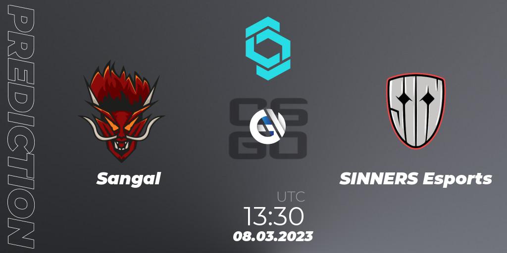 Sangal vs SINNERS Esports: Betting TIp, Match Prediction. 08.03.2023 at 13:30. Counter-Strike (CS2), CCT North Europe Series #4