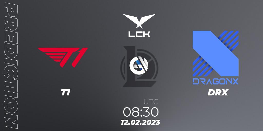 T1 vs DRX: Betting TIp, Match Prediction. 12.02.23. LoL, LCK Spring 2023 - Group Stage