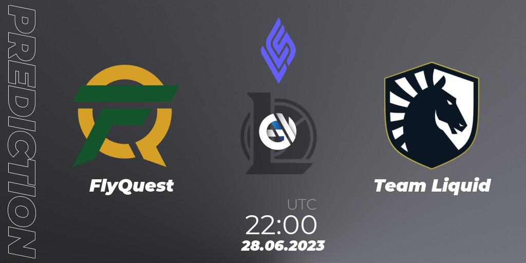 FlyQuest vs Team Liquid: Betting TIp, Match Prediction. 28.06.23. LoL, LCS Summer 2023 - Group Stage