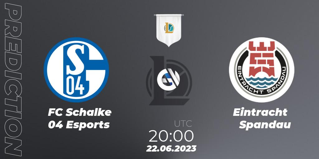FC Schalke 04 Esports vs Eintracht Spandau: Betting TIp, Match Prediction. 22.06.23. LoL, Prime League Summer 2023 - Group Stage