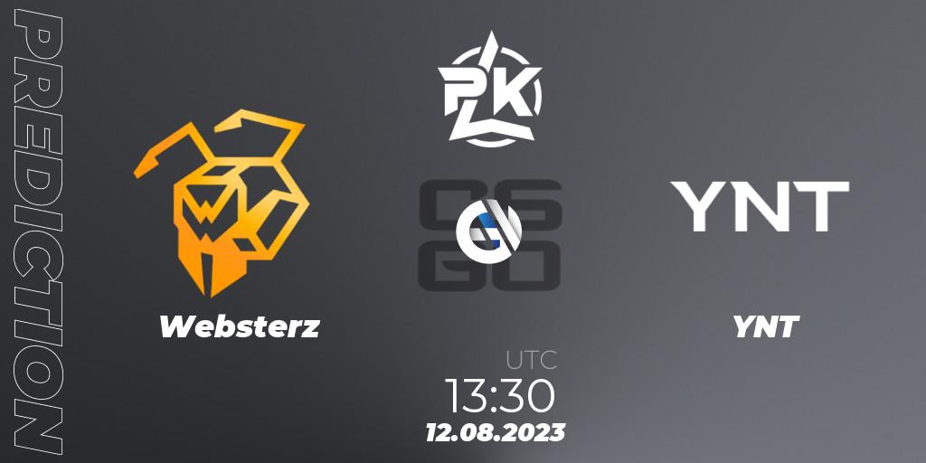 Websterz vs YNT: Betting TIp, Match Prediction. 12.08.2023 at 14:30. Counter-Strike (CS2), Russian Cybersport League 2023
