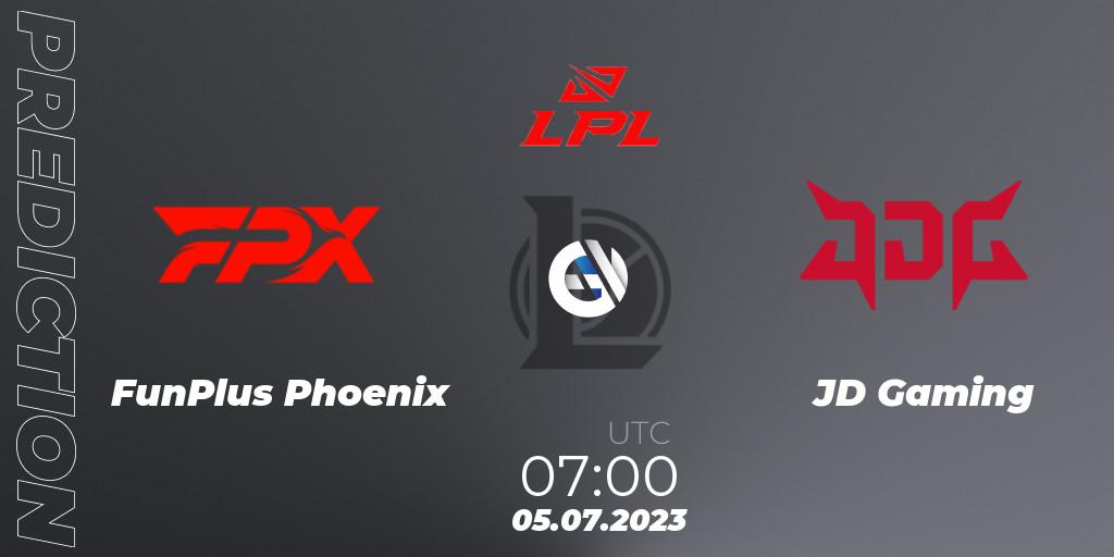 FunPlus Phoenix vs JD Gaming: Betting TIp, Match Prediction. 05.07.23. LoL, LPL Summer 2023 Regular Season
