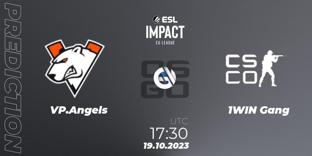 VP.Angels vs 1WIN Gang: Betting TIp, Match Prediction. 19.10.23. CS2 (CS:GO), ESL Impact League Season 4: European Division