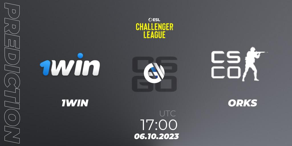 1WIN vs ORKS: Betting TIp, Match Prediction. 06.10.2023 at 17:00. Counter-Strike (CS2), ESL Challenger League Season 46: Europe