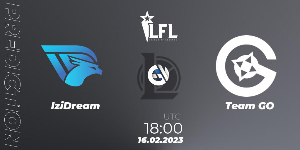 IziDream vs Team GO: Betting TIp, Match Prediction. 16.02.23. LoL, LFL Spring 2023 - Group Stage