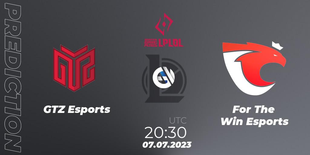 GTZ Esports vs For The Win Esports: Betting TIp, Match Prediction. 15.06.2023 at 20:30. LoL, LPLOL Split 2 2023 - Group Stage
