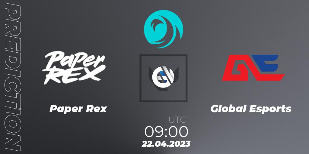 Paper Rex vs Global Esports: Betting TIp, Match Prediction. 22.04.23. VALORANT, VCT 2023: Pacific League