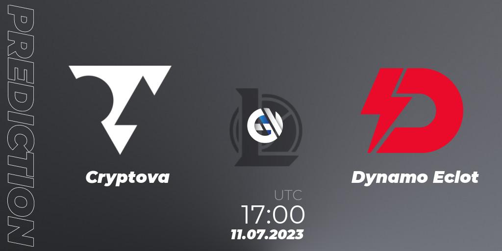 Cryptova vs Dynamo Eclot: Betting TIp, Match Prediction. 16.06.23. LoL, Hitpoint Masters Summer 2023 - Group Stage