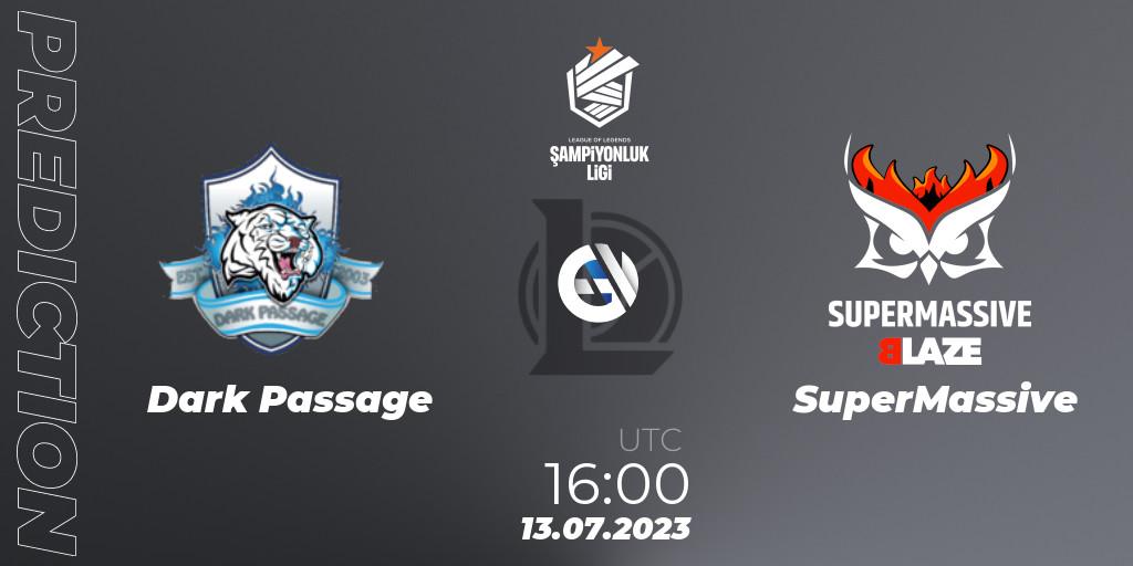 Dark Passage vs SuperMassive: Betting TIp, Match Prediction. 13.07.23. LoL, TCL Summer 2023 - Group Stage