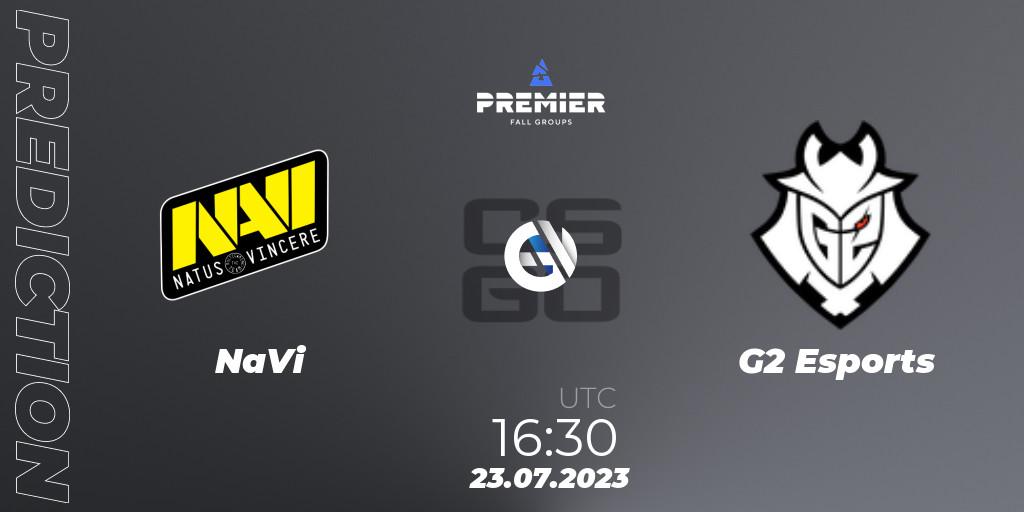 NaVi vs G2 Esports: Betting TIp, Match Prediction. 23.07.2023 at 15:40. Counter-Strike (CS2), BLAST Premier Fall Groups 2023