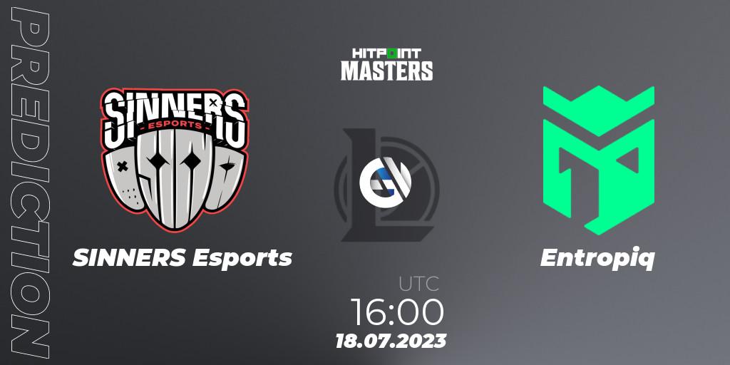 SINNERS Esports vs Entropiq: Betting TIp, Match Prediction. 18.07.23. LoL, Hitpoint Masters Summer 2023 - Group Stage