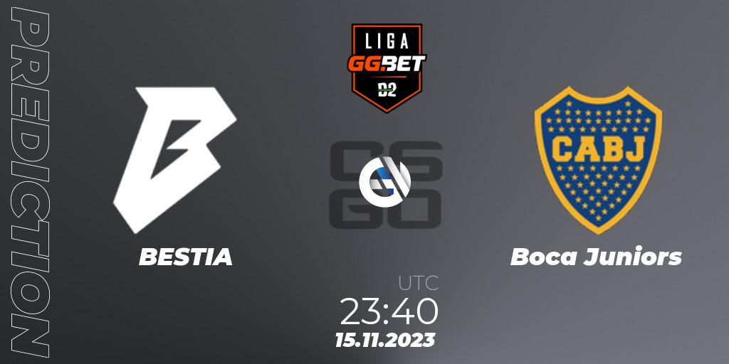 BESTIA vs Boca Juniors: Betting TIp, Match Prediction. 15.11.23. CS2 (CS:GO), Dust2 Brasil Liga Season 2