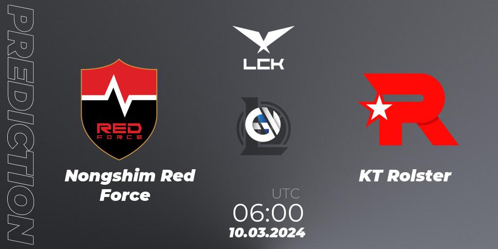Nongshim Red Force vs KT Rolster: Betting TIp, Match Prediction. 10.03.2024 at 08:00. LoL, LCK Spring 2024 - Group Stage