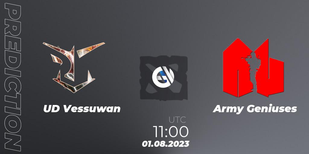 UD Vessuwan vs Army Geniuses: Betting TIp, Match Prediction. 01.08.23. Dota 2, 1XPLORE Asia #2