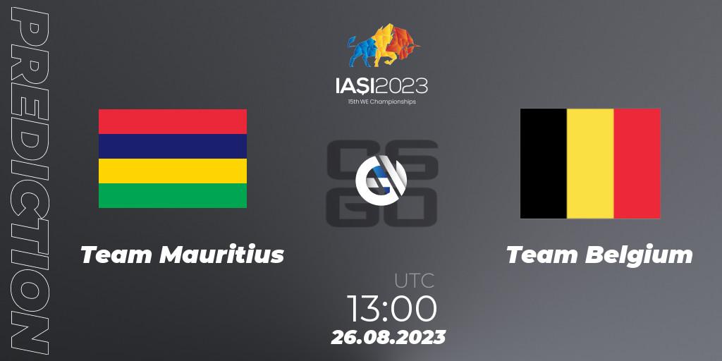 Team Mauritius vs Team Belgium: Betting TIp, Match Prediction. 26.08.23. CS2 (CS:GO), IESF World Esports Championship 2023
