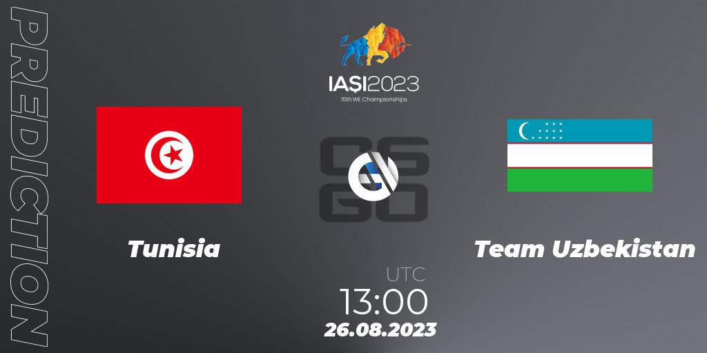 Tunisia vs Team Uzbekistan: Betting TIp, Match Prediction. 26.08.23. CS2 (CS:GO), IESF World Esports Championship 2023