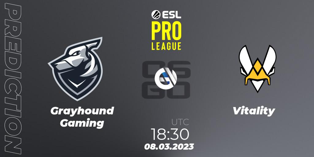 Grayhound Gaming vs Vitality: Betting TIp, Match Prediction. 08.03.23. CS2 (CS:GO), ESL Pro League Season 17