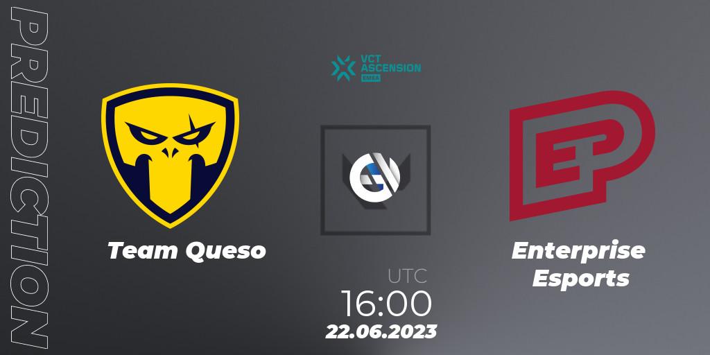 Team Queso vs Enterprise Esports: Betting TIp, Match Prediction. 22.06.23. VALORANT, VALORANT Challengers Ascension 2023: EMEA - Play-In