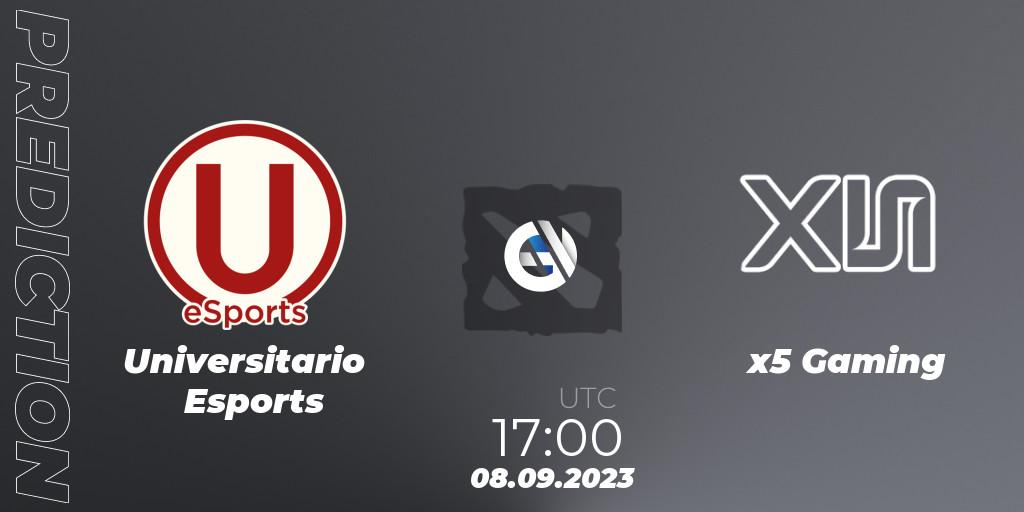 Universitario Esports vs x5 Gaming: Betting TIp, Match Prediction. 08.09.23. Dota 2, EPL World Series: America Season 7