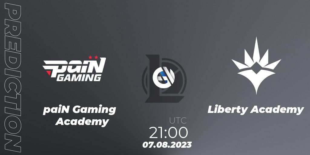 paiN Gaming Academy vs Liberty Academy: Betting TIp, Match Prediction. 07.08.2023 at 21:00. LoL, CBLOL Academy Split 2 2023 - Group Stage