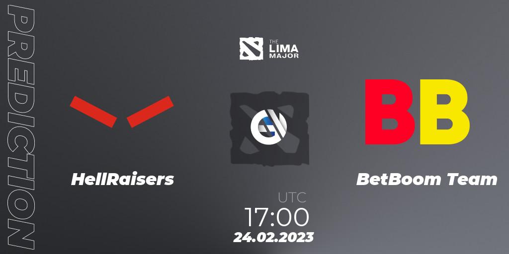 HellRaisers vs BetBoom Team: Betting TIp, Match Prediction. 24.02.23. Dota 2, The Lima Major 2023