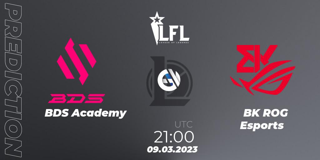 BDS Academy vs BK ROG Esports: Betting TIp, Match Prediction. 09.03.2023 at 21:00. LoL, LFL Spring 2023 - Group Stage