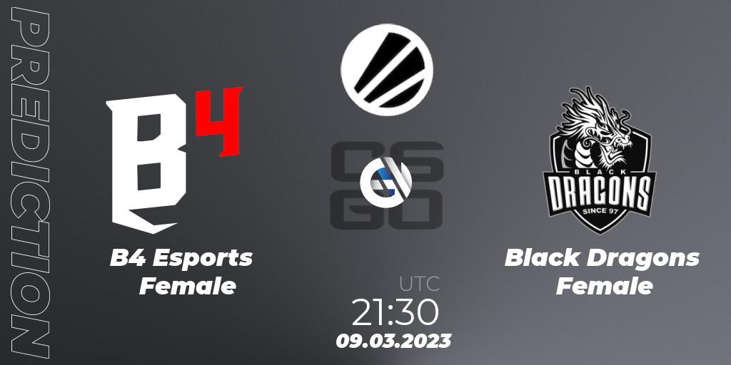 B4 Esports Female vs Black Dragons Female: Betting TIp, Match Prediction. 09.03.23. CS2 (CS:GO), ESL Impact League Season 3: South American Division