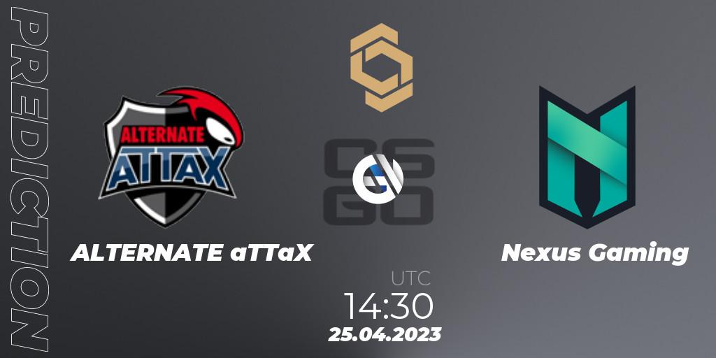 ALTERNATE aTTaX vs Nexus Gaming: Betting TIp, Match Prediction. 25.04.23. CS2 (CS:GO), CCT South Europe Series #4