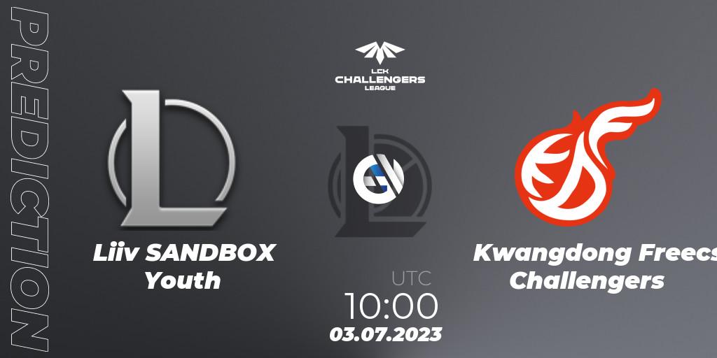 Liiv SANDBOX Youth vs Kwangdong Freecs Challengers: Betting TIp, Match Prediction. 03.07.23. LoL, LCK Challengers League 2023 Summer - Group Stage