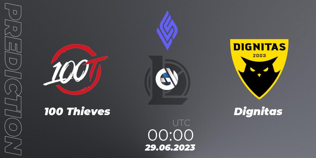 100 Thieves vs Dignitas: Betting TIp, Match Prediction. 29.06.23. LoL, LCS Summer 2023 - Group Stage